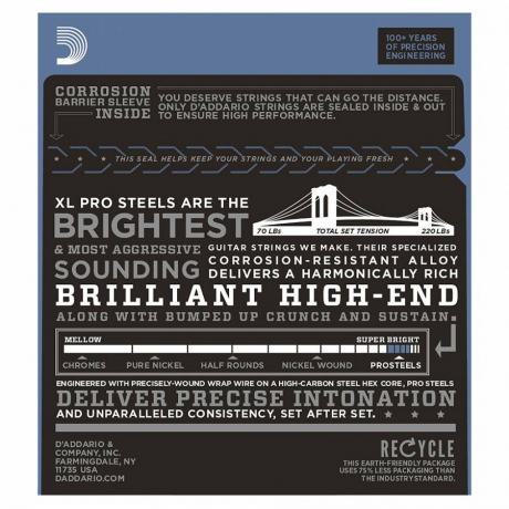 D'Addario EPS510 Pro Steels Elektro Gitar Teli (10-46)<br>Fotoğraf: 3/3