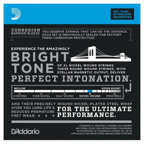 D'Addario EXL110 Elektro Gitar Teli (10-46)<br>Fotoğraf: 3/3