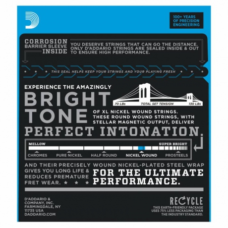 D'Addario EXL115 Blues / Jazz Elektro Gitar Teli (11-49)<br>Fotoğraf: 3/3