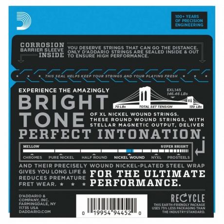 D'Addario EXL145 Elektro Gitar Teli (12-54)<br>Fotoğraf: 3/3