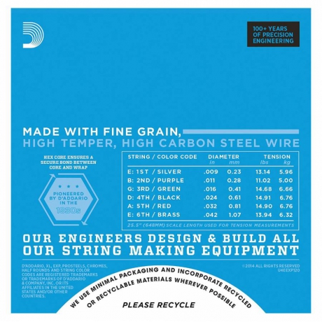 D'Addario EXP120 Super Light Elektro Gitar Teli (9-42)<br>Fotoğraf: 3/3