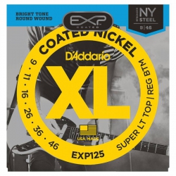 D'Addario EXP125 Super Light Top / Regular Bottom Elektro Gitar Teli (9-46)