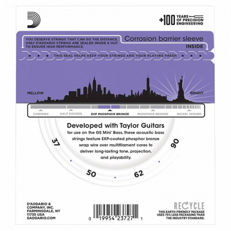 D'Addario EXPPBB190GS Akustik Bas Gitar Teli (37-90)<br>Fotoğraf: 3/3