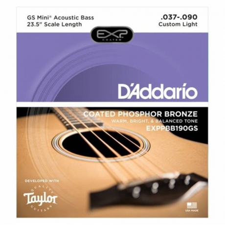 D'Addario EXPPBB190GS Akustik Bas Gitar Teli (37-90)<br>Fotoğraf: 1/3