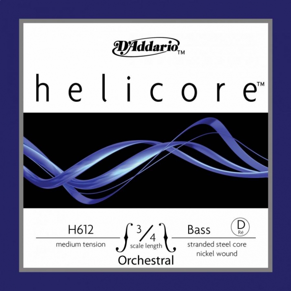 D'Addario H612 3/4M Helicore D Kontrbas Teli (Re), Fotoğraf: 1/1