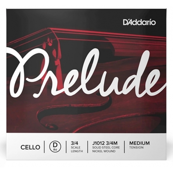 D'Addario J1012 3/4 Prelude Medium Tension Tek Re Çello Teli, Fotoğraf: 1/1