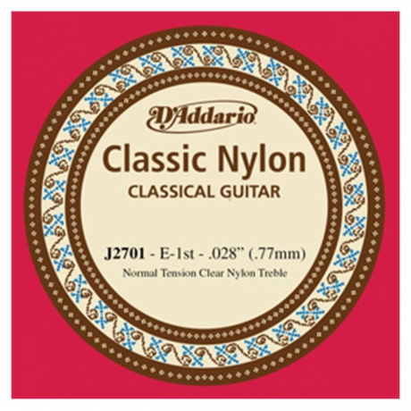 D'Addario J2701 Normal Tension Tek Klasik Gitar Teli (E)<br>Fotoğraf: 1/1
