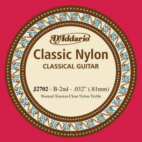 D'Addario J2702 Normal Tension Tek Klasik Gitar Teli (B)<br>Fotoğraf: 1/1