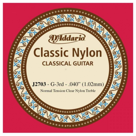 D'Addario J2703 Tek Klasik Gitar Teli (G)<br>Fotoğraf: 1/1