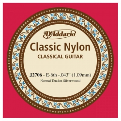 D'Addario J2706 Normal Tension Tek Klasik Gitar Teli (E)
