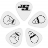 D'addario Joe Satriani 10'lu Palet Pena (Medium White), Fotoğraf: 2/3