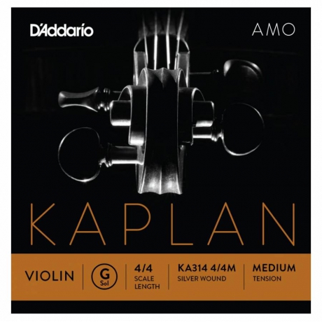 D'Addario KA314 4/4M Kaplan Amo Keman Teli (G)<br>Fotoğraf: 1/1