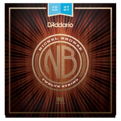 D'Addario NB1047-12 Nikel Bronz 12 Telli Akustik Gitar Teli (1047-12)