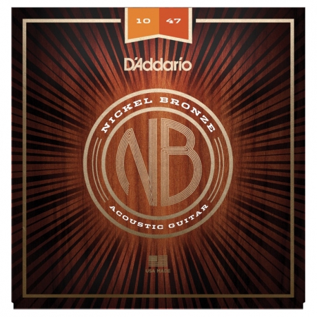 D'Addario NB1047 Nikel Bronz Akustik Gitar Teli (10-47)<br>Fotoğraf: 1/1
