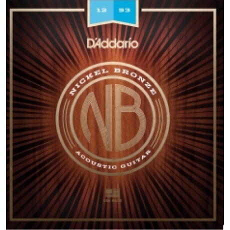 D'Addario NB1253 Nikel Bronz Akustik Gitar Teli (12-53)<br>Fotoğraf: 1/1