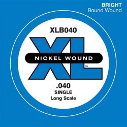 D'Addario Nickel Wound Single Long Scale Bas Gitar Tek Tel (.040)