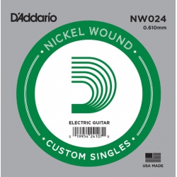 D'addario NW024 Nickel Wound Elektro Gitar Teli  (.024)
