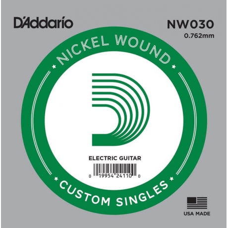 D'addario NW030 Nickel Wound Tek Elektro Gitar Teli (.030)<br>Fotoğraf: 1/1