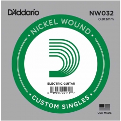 D'addario NW032 Nickel Wound Tek Elektro Gitar Teli (.032)