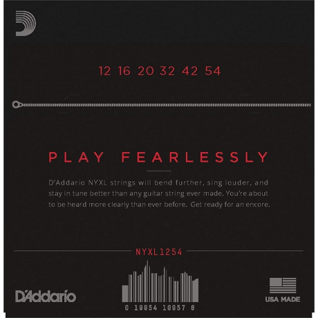 D'Addario NYXL1254 Nickel Wound Elektro Gitar Teli (12-54)<br>Fotoğraf: 2/4