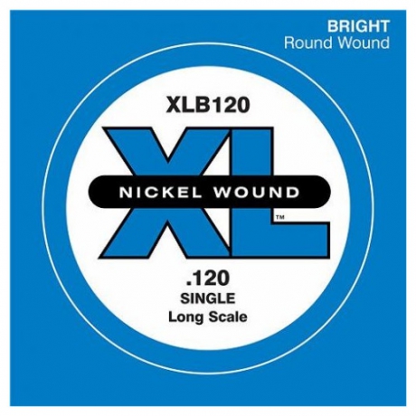 D'Addario XLB120 Tek Bas Gitar Teli (120)<br>Fotoğraf: 1/1