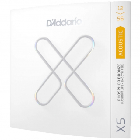 D'addario XSAPB1256 XS Phosphor Bronze Kaplamalı Light Top Medium Bottom Akustik Gitar Teli<br>Fotoğraf: 1/2