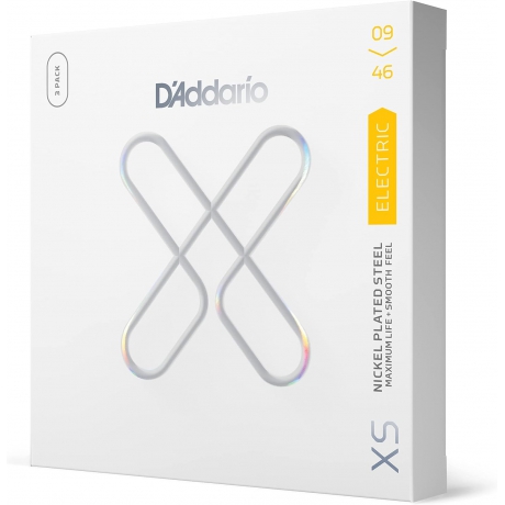D'addario XSE0946-3P Nickel Plated Steel XS Lt/reg 3lü Paket Elektro Gitar Teli (09-46)<br>Fotoğraf: 1/2