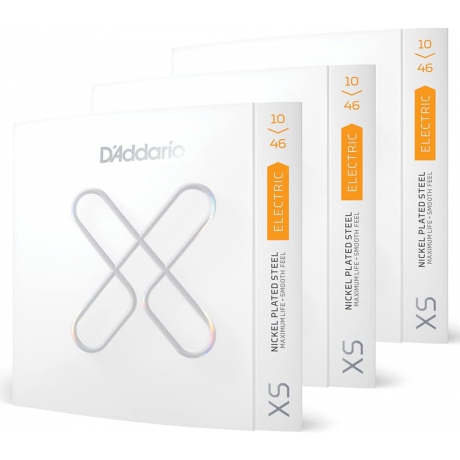 D'addario XSE1046 Nikel Kaplamalı Regular Light Elektro Gitar Teli (3'lü Paket Set)<br>Fotoğraf: 1/2