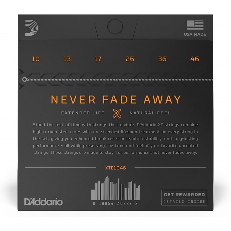 D'addario XTE1046 Nikel Kaplamalı Regular Light Elektro Gitar Teli<br>Fotoğraf: 2/2
