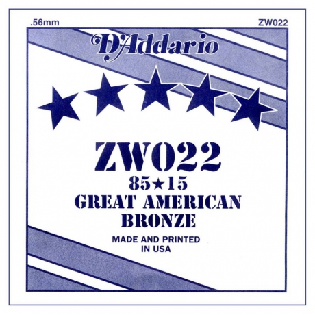 D'Addario ZW022 Tek Akustik Gitar Teli (22)<br>Fotoğraf: 1/1