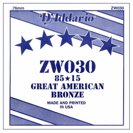 D'Addario ZW030 Tek Akustik Gitar Teli (30)<br>Fotoğraf: 1/1