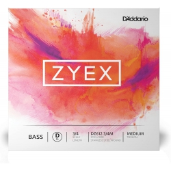 D'addario Zyex  3/4 Scale Tek Re Kontrabas Teli (Medium Tension)