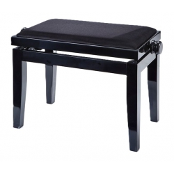 Discacciati Black Velvet Piyano Taburesi (Parlak Siyah)