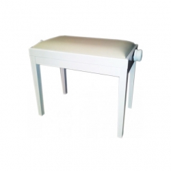 Discacciati Metal Piyano Taburesi (White Vinyl)