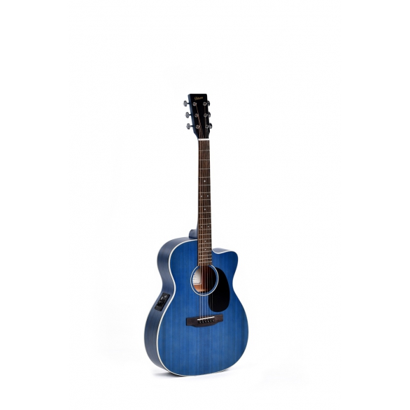Ditson 000C-10E-TBL Elektro Akustik Gitar (Tranclucent Ultramarine Blue), Fotoğraf: 1/3