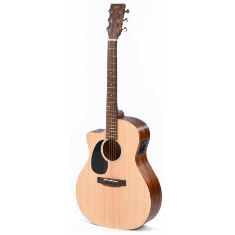 Ditson GC-10EL Grand Om Solak Elektro Akustik Gitar (Natural)<br>Fotoğraf: 1/3