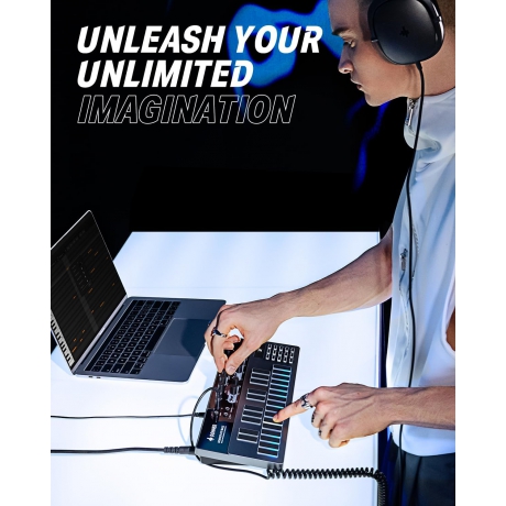 Donner B1 Analog Bass Synthesizer & Sequencer<br>Fotoğraf: 2/6