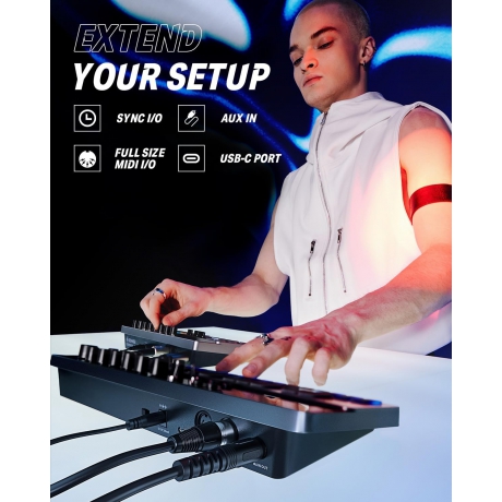 Donner B1 Analog Bass Synthesizer & Sequencer<br>Fotoğraf: 6/6