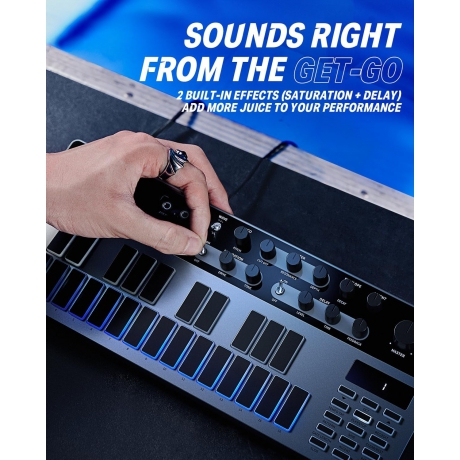 Donner B1 Analog Bass Synthesizer & Sequencer<br>Fotoğraf: 5/6