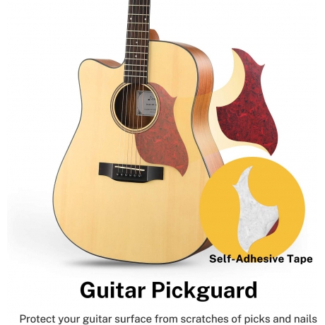 Donner DAG-1CL Solak Akustik Gitar Paketi (Natural)<br>Fotoğraf: 3/6