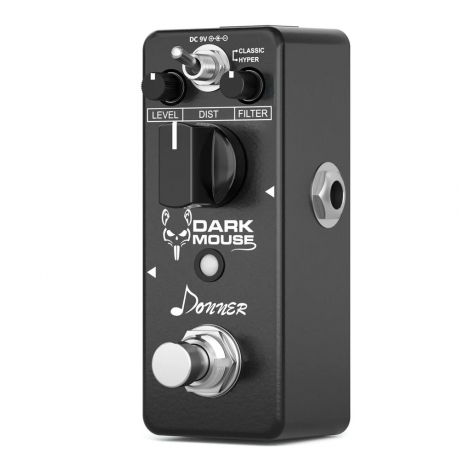 Donner Dark Mouse Distortion Pedal (Siyah)<br>Fotoğraf: 6/7