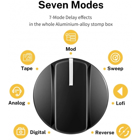 Donner Dark Mouse Distortion Pedal (Siyah)<br>Fotoğraf: 7/7