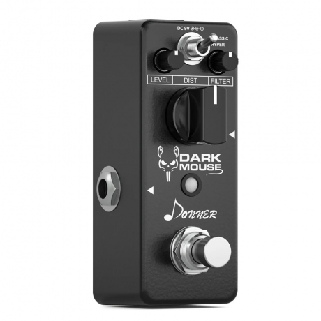 Donner Dark Mouse Distortion Pedal (Siyah)<br>Fotoğraf: 3/7