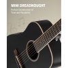 Donner DAT-110D Dreadnought Travel Akustik Gitar Seti (Siyah)<br>Fotoğraf: 2/5