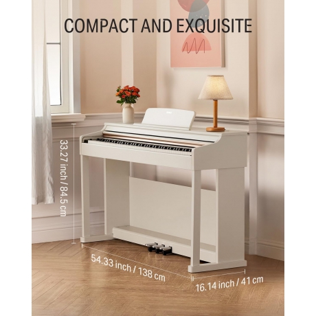 Donner DDP-100 Dijital Piyano (Beyaz)<br>Fotoğraf: 6/7