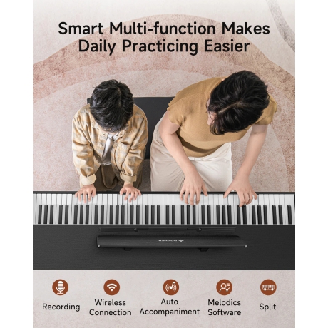 Donner DDP-200 Pro Dijital Piyano (Siyah)<br>Fotoğraf: 5/10