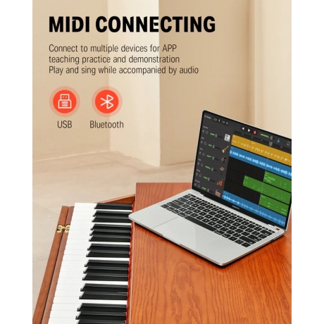 Donner DDP-80 PRO Solid Wood Dijital Piyano<br>Fotoğraf: 4/9