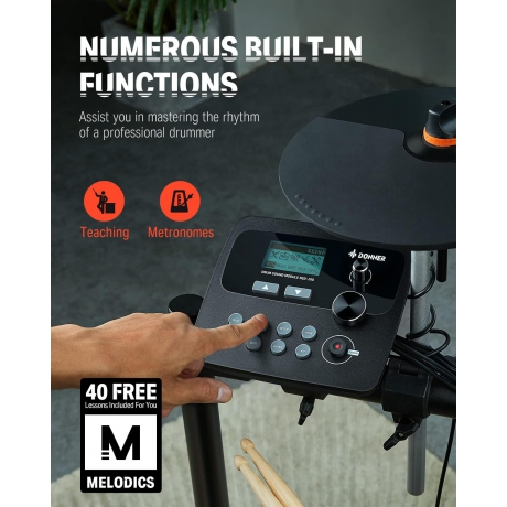 Donner DED-100 Elektro Davul<br>Fotoğraf: 3/8