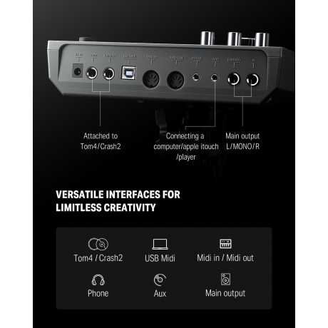 Donner DED-500P Elektro Davul<br>Fotoğraf: 8/10