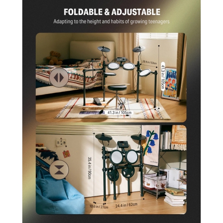 Donner DED-70 Gen2 Elektro Davul<br>Fotoğraf: 3/7